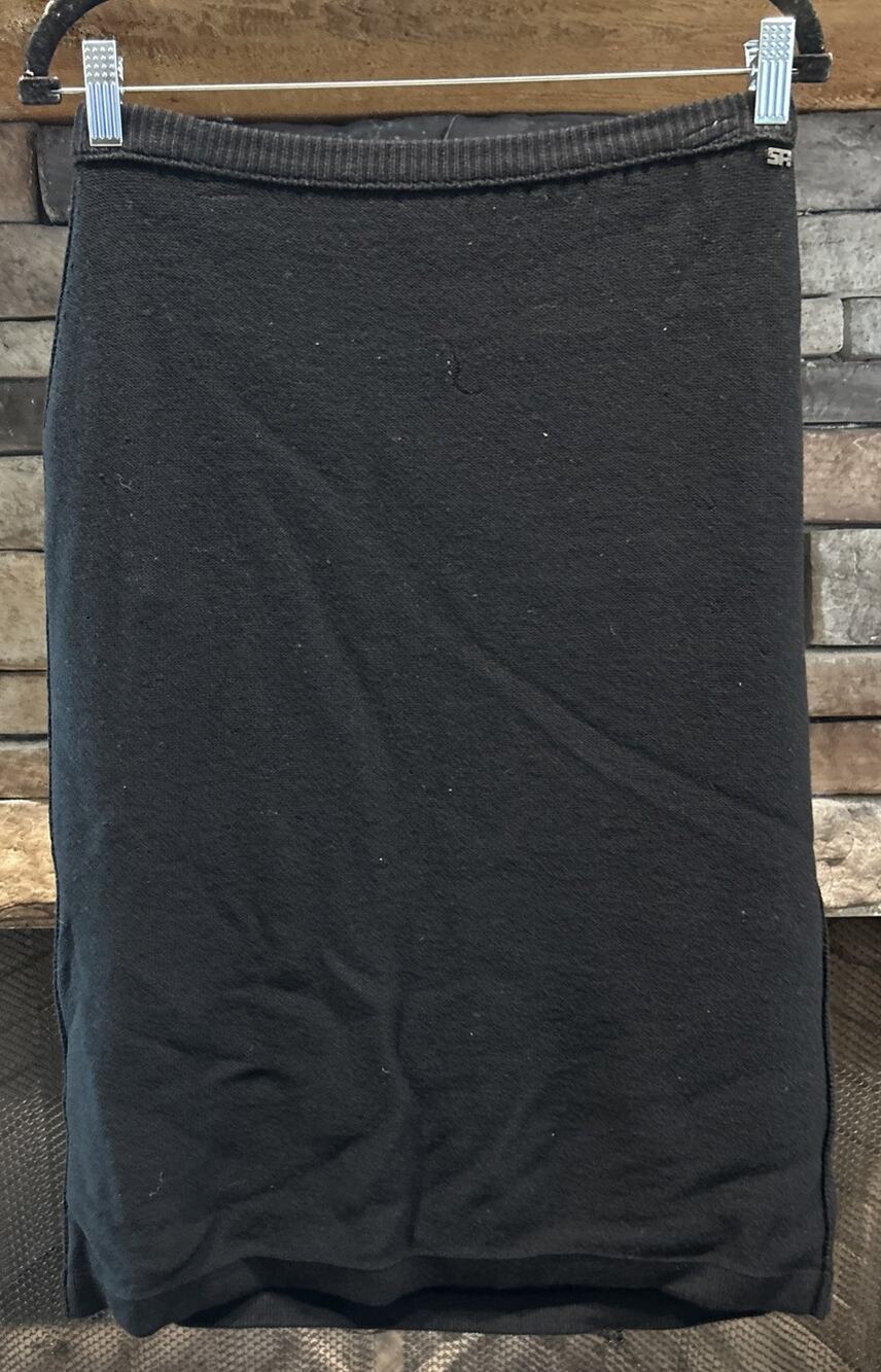 Vtg Sonia Rykiel Paris Black Wool/Cashmere Sweater Pencil Skirt Size 40 US 6 8